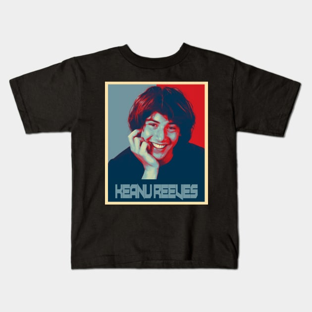 Keanu Reeves 90s Kids T-Shirt by Yuri's art